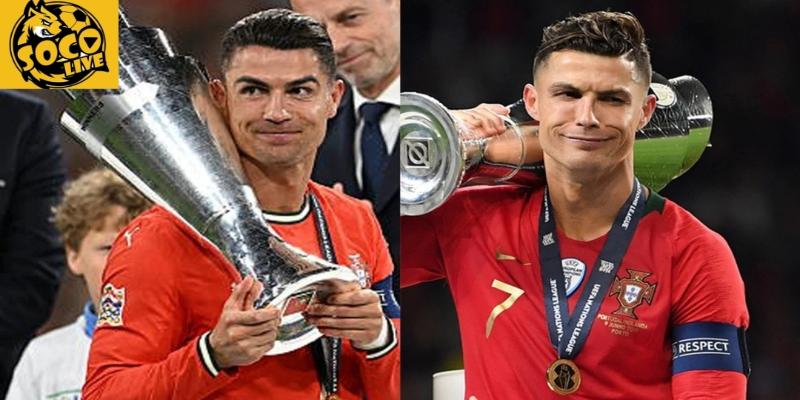 Ronaldo nâng cúp Euro 2016 cùng Bồ Đào Nha